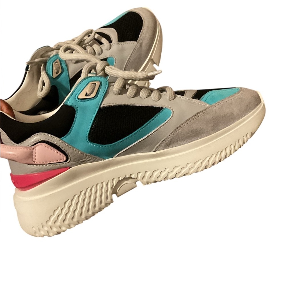 Buscemi Women's Sneakers in Gray, Blue, and Pink